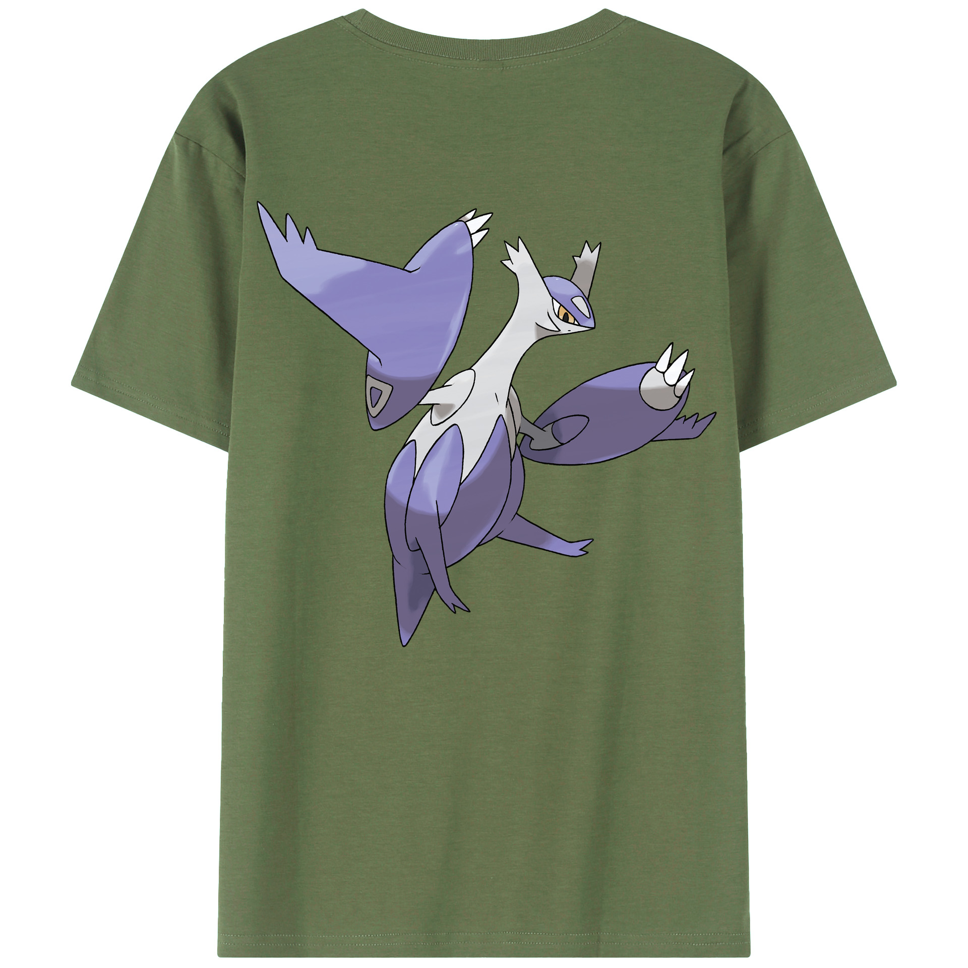 （画像用） ポケットモンスター Pokémon 綿100％ メンズ半袖Tシャツ（バックプリント） 通気性
